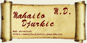 Mahailo Đurkić vizit kartica